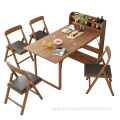 Folding Dining Table Set Extendable Dining Table